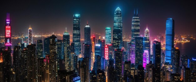 مبانٍ شاهقة مضاءة – المشاريع الرائدة لشركة صرح المنار في توليد الكهرباء